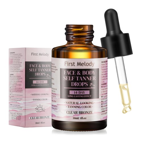 Self Tanner Drops for Face Tanner, Sunless Tan, Body & Face Self Tanner Drops, Face Tanning Drops (Drops-2)