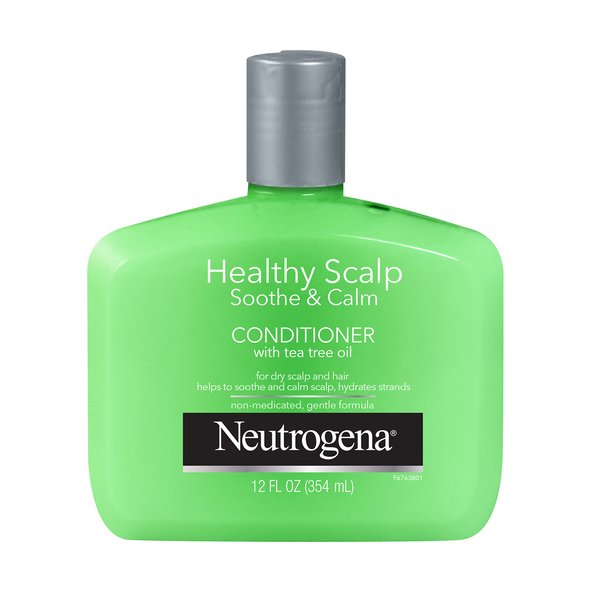 Neutrogena Soothing & Calming Healthy Scalp Conditioner to Moisturize Dry Scalp & Hair, with Tea Tree Oil, pH-Balanced, Paraben-Free & Phthalate-Free, Safe for Color-Treated Hair, 12 fl oz