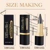 XMXueMei 2PCS Black Gel Cream Eyeliner Pencil Set,Waterproof Long Lasting Smudge Proof Daily Eyeliner Gel Stick,Eye Black Smokey Eyeliner Crayon Pen Stick for Goth Halloween Makeup