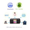 VEAMOR Comforter Storage Bags Pack of 2,Pillow Beddings/Blanket Clothes Organizer Storage Containers with Zippers,Breathable and Moistureproof(Black,2pcs)