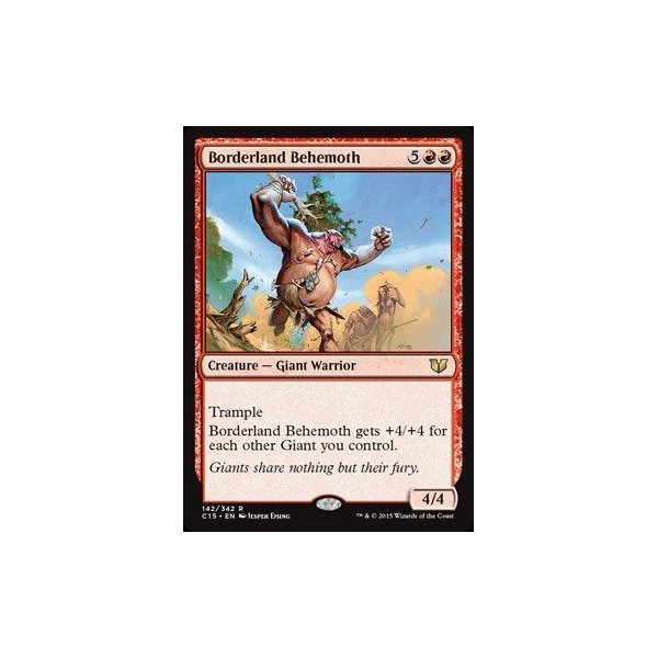 Magic The Gathering - Borderland Behemoth (142/342) - Commander 2015