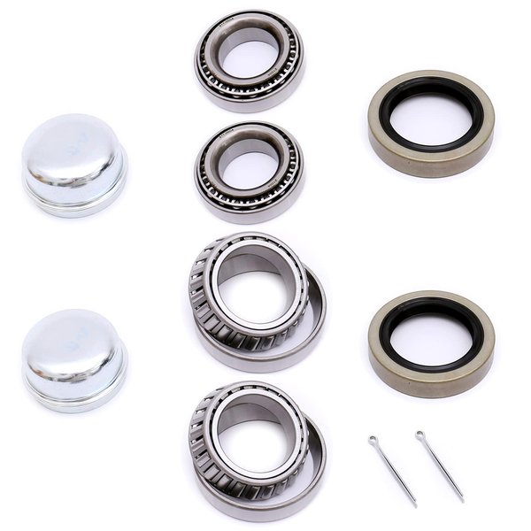 UCUT 2 Set Trailer Bearing Repair Kits L68149/L68111 and L44649/L44610, for 1-3/8 Inch to 1-1/16 Inch Tapered Spindle