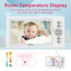 JouSecu Baby Monitor with 2 Cameras, Video Baby Monitor with Camera and Audio No WiFi, 5 inch Split Screen with 20Hour Long Battery Life 1000ft Range, 720p, Night Vision, 2-Way Talk