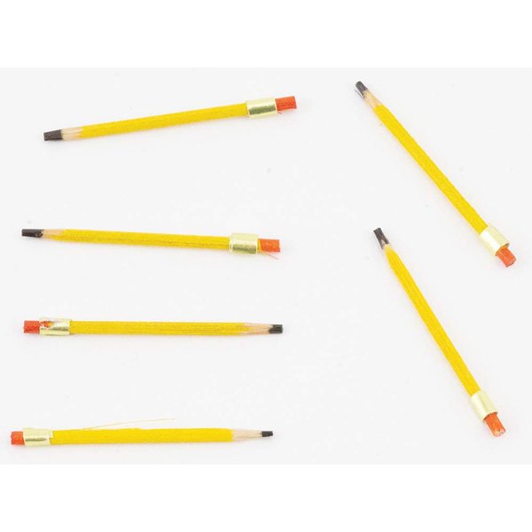 Dollhouse Miniature Pencils, 6 Pack