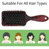 Black Spider Web Detangler Hair Brush Hairbrush for Kids Boys Girls, Glide Through Tangles with Ease and Massage Scalp, Smooth for All Hair Types (Wet Dry Thin Long Curly Hair)