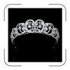 QXMYOO Princess Diana Crown for Women Cubic Zirconia Silver Diaries Tiara Royal Queen Crown Jewelry Bridal Headpiece Crystal Costume Accessories
