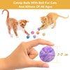Retro Shaw Catnip Toys, Cat Toys Balls with Catnip and Bell Inside, Catnip Toys for Cats, Cat Toys for Indoor Cats, Cat Toys with Catnip, Cat Chew Toy, Cat Toy for Cats Kittens Kitty, 6 Pack
