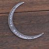 LANGHONG 2PCS Moon Crescent Hairpin For Women Retro Moon Hair Stick Forks Knot Hair Styling Pins (ZNAS)