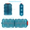 2PCS Travel Pill Box, Cute Pill Organizer, Small Pill Case, Portable Medicine Organizer for Purse, with 10 Compartments for Different Medicines