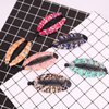 Fodattm Set of 6 Bohemia Style Wrapped Cloth Banana Hair Clip Hair Comb Hair Jaw Clips Plastic Fish Shape Hair Claw Hairgrip Hair Clincher for Women (Small)