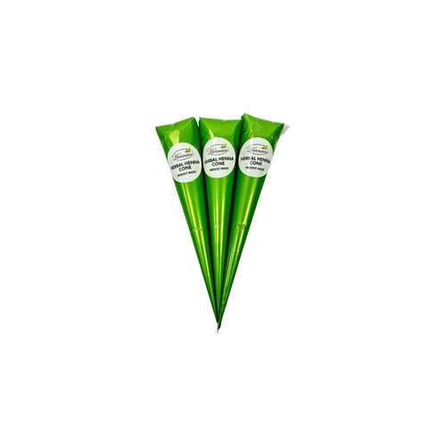Hennaco Herbal Hair Henna Cones, Natural & Pure Henna Cones, Hair Dye Cones, Henna Hair Coloring Cones (3 Pack)