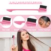 8 Pieces Hair Styling Comb Set Teasing Rat Tail Brush for Edge&Back Brushing, Combing, Slicking Hair for Women (edge control brush-8pcs)
