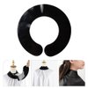 Lurrose Neck Strips Salon Hair Cutting Collar Silicone Rubber Neck Wrap Guard Neck Shield Shawl Barber Styling Cape Barber Supplies for Haircut Hair Dye Black Hair Dye Cape