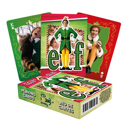 AQUARIUS ELF Playing Cards - Elf the Movie Themed Deck of Cards for Your Favorite Card Games - Officially Licensed Elf Movie Merchandise & Collectibles