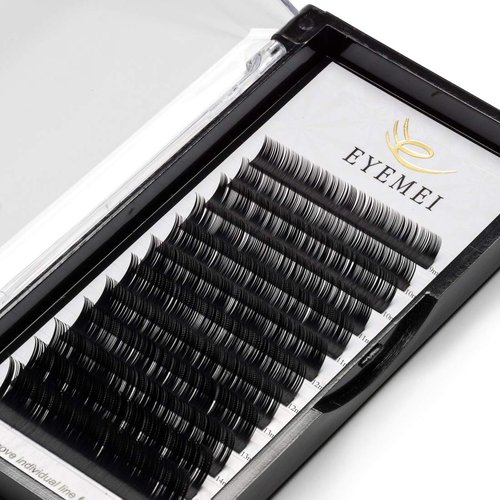 Eyelash Extensions 0.15mm C Curl 10mm Natural Individual Eyelashes Extension Light Faux Mink Lashes Supplies Single Length Professional Salon Use by EYEMEI （C-0.15-10mm）