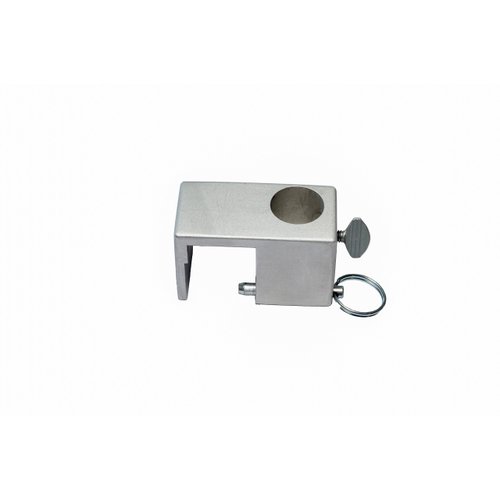 Pontoon Boat Flag pole Mount for 3/4” Flag pole and 1 1/4"square rails ONLY please check the size of your rail and the OD of your flag pole before ordering