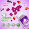 Biobor Natural Elderberry Gummies, Daily Immune Support Gummies with Vitamins C for Adults and Children Ages 4 Up, Gluten Free Vegan Elderberry Supplement (Strawberry, 60 Count)