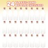 ArtCreativity Plastic Sand Art Bottles with Corks - Pack of 24-2oz Clear Containers for Sand Art, Message in a Bottle, Wedding Invitations, Fun Arts and Crafts Supplies for Kids - Sand not Included…