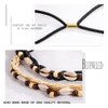 Bouory Boho Elastic Headbands Seashell Braided Hairbands Non Slip Head Bands Stretchy Headpiece for Women 2PCS