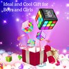 Xinbeiya Rechargeable Game Handheld Cube, 15 Fun Brain & Memory Game with Score Screen, Cool Toys for Kids, Christmas Birthday Gifts for Boys Girls Aged 6-12+ Years Old, Toy Gift Idea for Kids（Black）