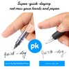 12 Pieces Rolling Ball Pens, Quick-Drying Ink 0.5 mm Extra Fine Point Pens Liquid Ink Pen Rollerball Pens (Black Ink)