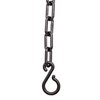 US Weight (Made in USA) 2" x 25' Black Plastic Safety Chain ft. SunShield UV Resistant Technology