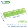 EZY DOSE Weekly (7-Day) Pill Case, Medicine Planner, Vitamin Organizer Box, Convenient and Easy to Use, X-Large Compartments, Travel Friendly, Color May Vary, BPA Free