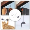 LIYONGHE Cat Toys Mouse Accessories Door Hanging Cat Toy, Retractable Cats Catching Mouse Toy Funny Hanging Bungee Cat Toy, Interactive Cat Teaser Toy for Indoor Kitten Play Chase Exercise
