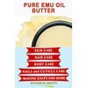 Botanical Beauty PURE EMU OIL BUTTER 100% Natural RAW VIRGIN UNREFINED for FACE, BODY, HANDS, FEET, NAILS, HAIR and LIP CARE 16 Fl. oz. - 480 ml