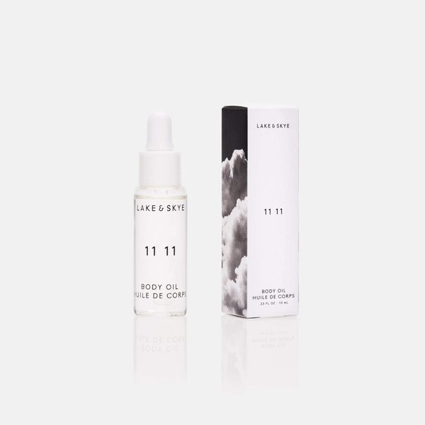 Lake & Skye 11 11 Body Oil Mini, 0.33 fl oz (10 ml) - Hydrating with Vitamin E & Sweet Almond Oil - Uplifting Scent