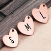 Ultra Joys Dog Tag, Custom Dog Tag, Personalized Pet ID Tag Brushed Stainless Steel Heart Dog Tag Rose Gold Small
