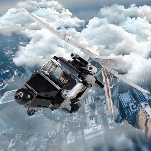 Toysvill SWAT Police Military Building Block Set| Soldiers Minifigures (8 PCS) + Police Helicopter and Accessories Gift for Kids