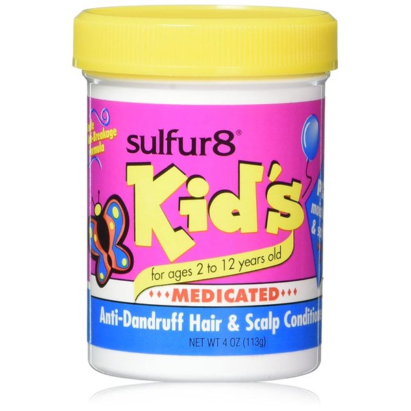 Sulfur 8 Kid's Medicated Anti-Dandruff Hair and Scalp Conditioner, 4 Ounce