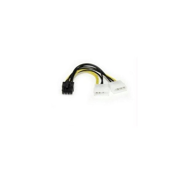 StarTech 6in LP4 to 8 Pin PCI Express Video Card Power Cable Adapter LP4PCIEX8ADP