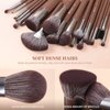DUcare Makeup Brushes Professional with Bag 22Pcs Makeup Brush Set Premium Synthetic Kabuki Foundation Blending Brush Face Powder Blush Concealers Eye Shadows with Case