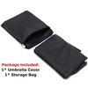 Ailelan Umbrella Cover, 600D Oxford Fabric Patio Umbrella Cover, Waterproof Outdoor Umbrella Cover with Zipper for 7ft to 11ft Garden Outdoor Umbrella, Black