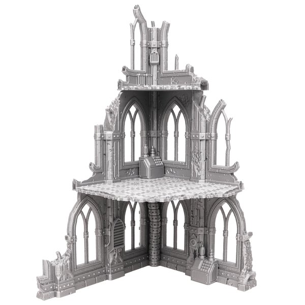 Tabletop Terrain Sci-Fi Ruin Set 3 - Modular Sci-Fi Terrain for Tabletop Wargaming Competitive Ruins 28mm 32mm