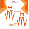 Dress Up America Neon Suspender, Bow-tie, Sunglasses, Accessory Set - Adult and Kids Size Suspenders
