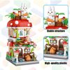 MEIEST Mini City Shop Street View Building Blocks Model Set,Simulation Architecture Collection Particle Construction Building Bricks Toy,Home Decoration,14+(Mushroom)