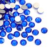 Towenm 720PCS Glass Flatback Rhinestones, SS20 4.8mm Flat Back Crystals for Craft Clothes Nail Face Art, Non Hotfix Round Flatback Crystal Rhinestone, Sapphire/Blue