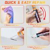Touch Up Paint for Cars, White Car Paint Scratch Repair, Two-In-One Car Touch Up Paint Fill Paint Pen, Quick & Easy Solution to Repair Minor Automotive Scratches 0.4 fl oz