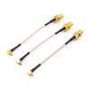 Readytosky FPV Antenna Extension Cable 90 Degrees MMCX to SMA Female Antenna Adapters(3PCS)