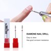 NMKL38 Cone Diamond Carbide Nail Drill Cuticle Cleaning Bit Electric Nail Art Replacement Burr Manicure File Tool (Fine - 2.7x7.3)