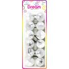 Dream World Ponytail Holder 30 MM Bead Clear 6 Piece Pack