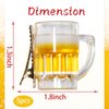 Small Beer Cup Bow Hair Clip Beer Festival Hair Clips Funny Simulation Beer Alligator Clips Beer Festival Halloween Party Hair Accessories for Kid Adult 5Pcs