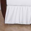 TL Care 100% Natural Cotton Percale Crib Bed Skirt, White, Soft Breathable, for Boys and Girls