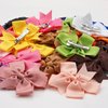 CÉLLOT 40Pcs 3.5 Inch Boutique Grosgrain Ribbon Pinwheel Hair Bows Alligator Clips For Girls Toddlers Accessories Teens Gifts In Pairs