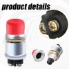 3Pcs Push Button Momentary Starter Switch, Weatherproof Engine Start Push Button Switch, 12V / 24V 50 A Heavy Duty Momentary Start Switch for Boat, Track, Car Red