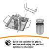 MOUNTAIN GRILLERS Beer Can Chicken Roaster Stand - Stainless Steel Holder - Barbecue Rack for The Grill, Oven or Smoker - Dishwasher Safe - Includes 4 Vegetable Spikes