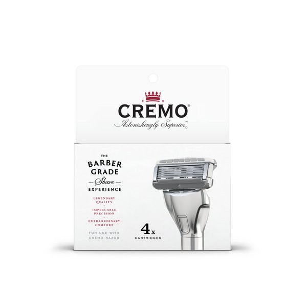 Cremo Astonishingly Superior Razor Refills, (4 Pack)